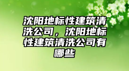 沈陽地標性建筑清洗公司，沈陽地標性建筑清洗公司有哪些